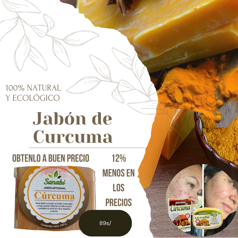 JABON DE CÚRCUMA 100% NATURAL-PREMIUM