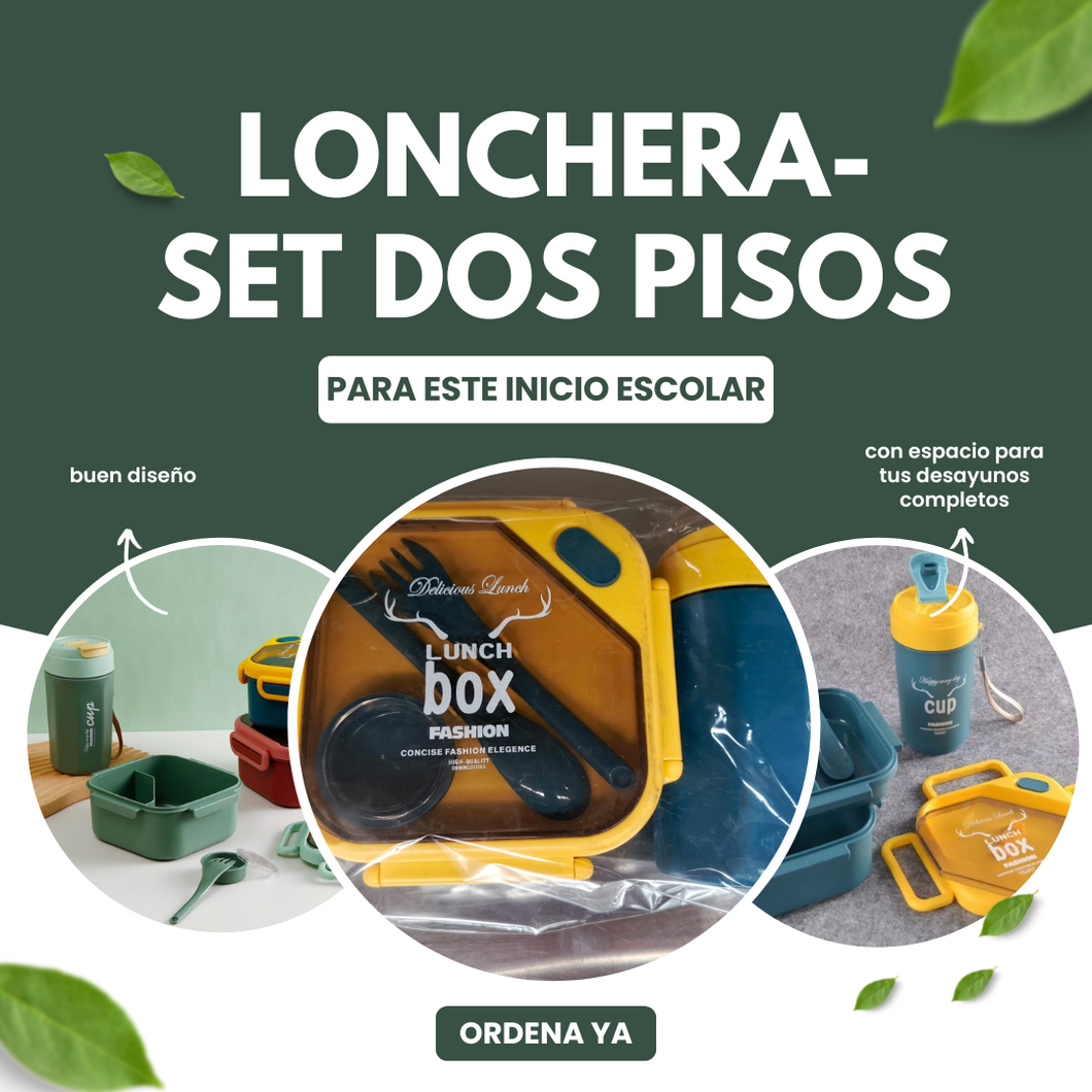 SET LONCHERA DOS PISOS