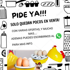 Gallina Hervidora de Huevos – Precisión y diseño para tu cocina🧡🐣